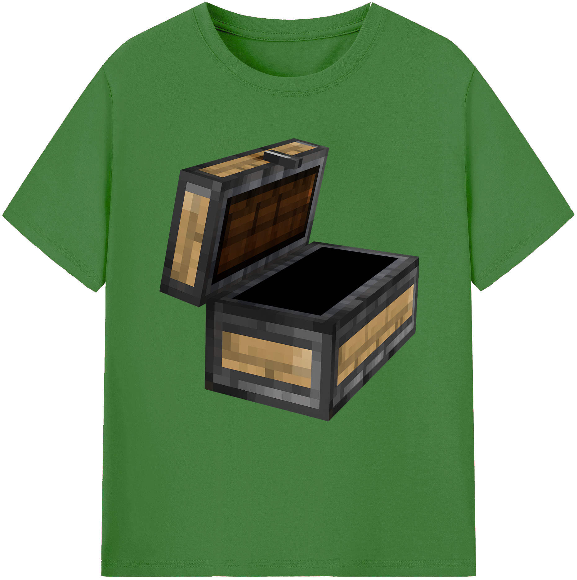 （画像用） マインクラフト ブロックの世界 Minecraft MC Block world レディースカジュアルプリントTシャツ（綿100％）
